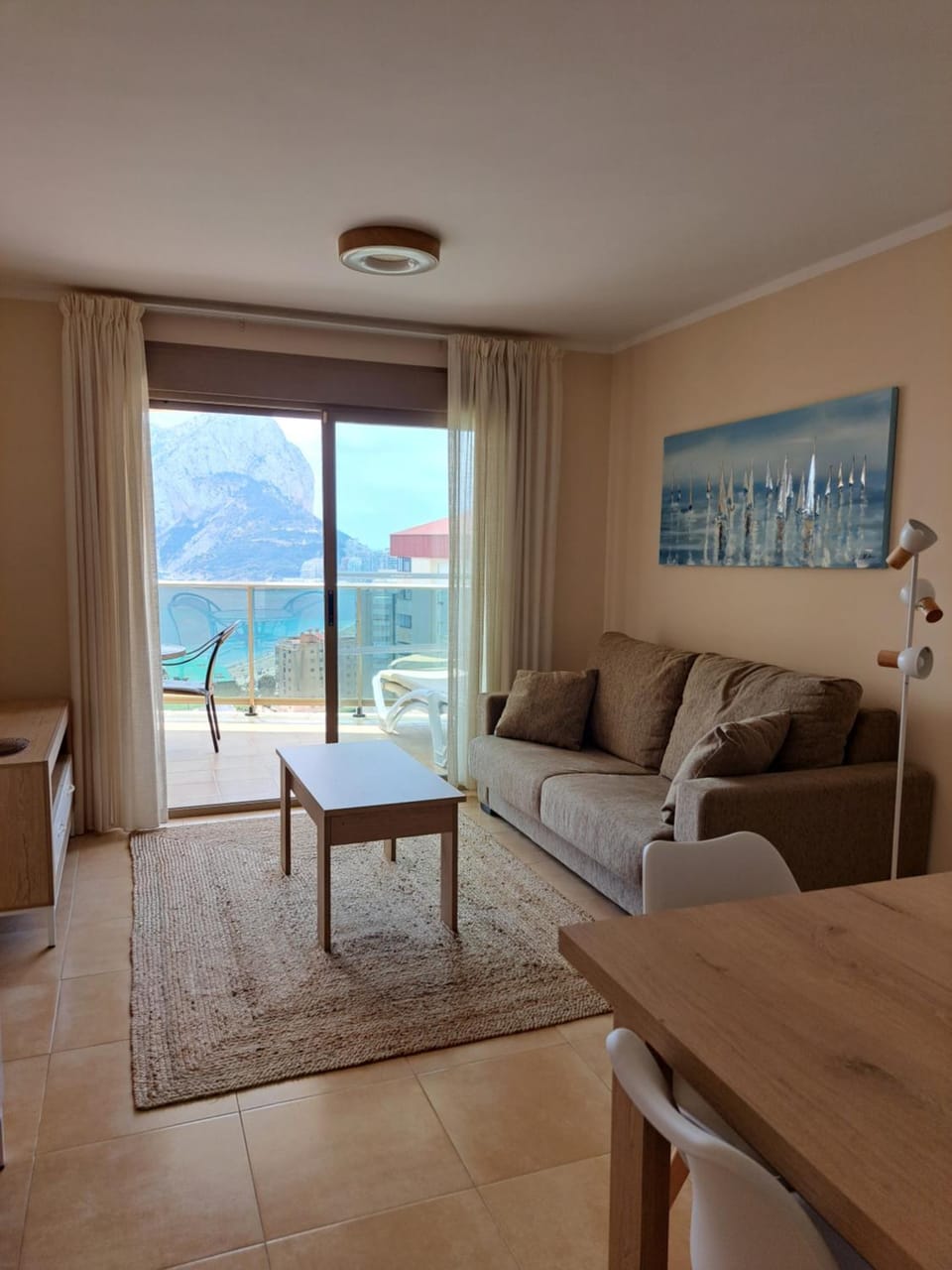 Living room, Seating area, Mountain view, Sea view