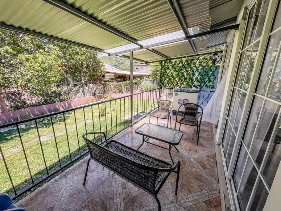 Patio, Balcony/Terrace, Seating area, Garden view