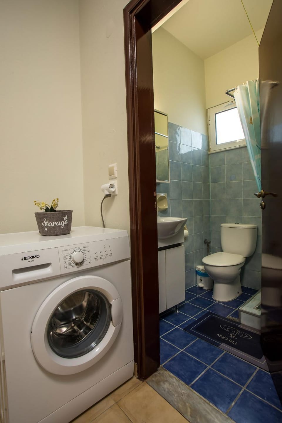 Toilet, washing machine