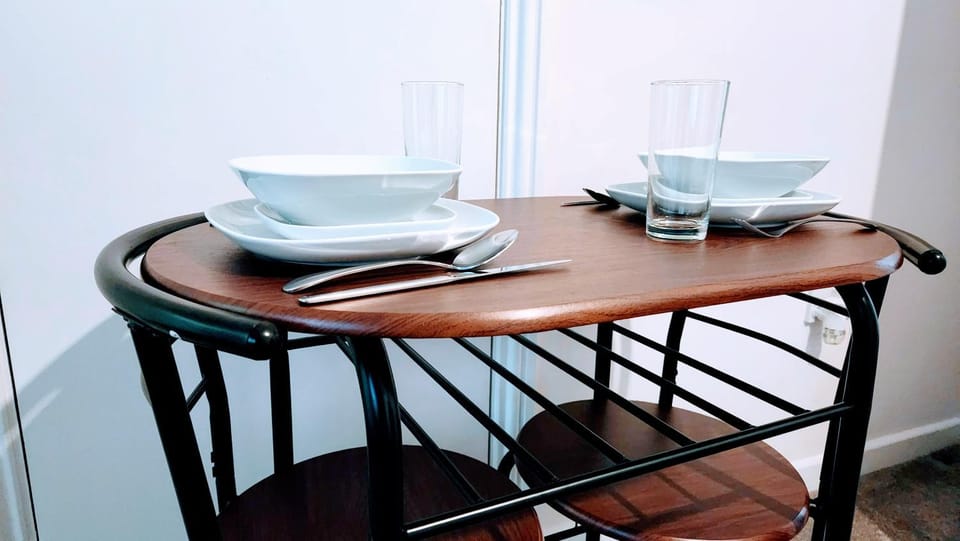 Dining area, hair dresser