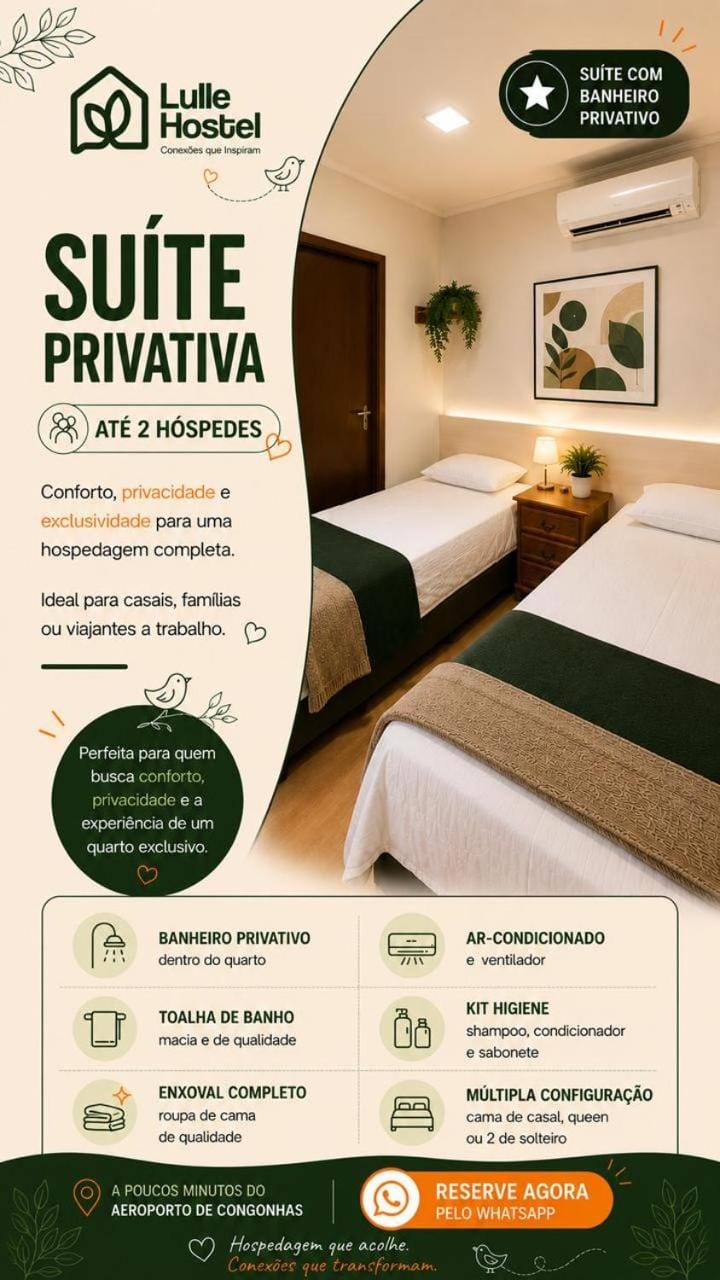 Lulle Hostel - Congonhas - Expo - Interlagos - Morumbi Hostel in Sao Paulo City