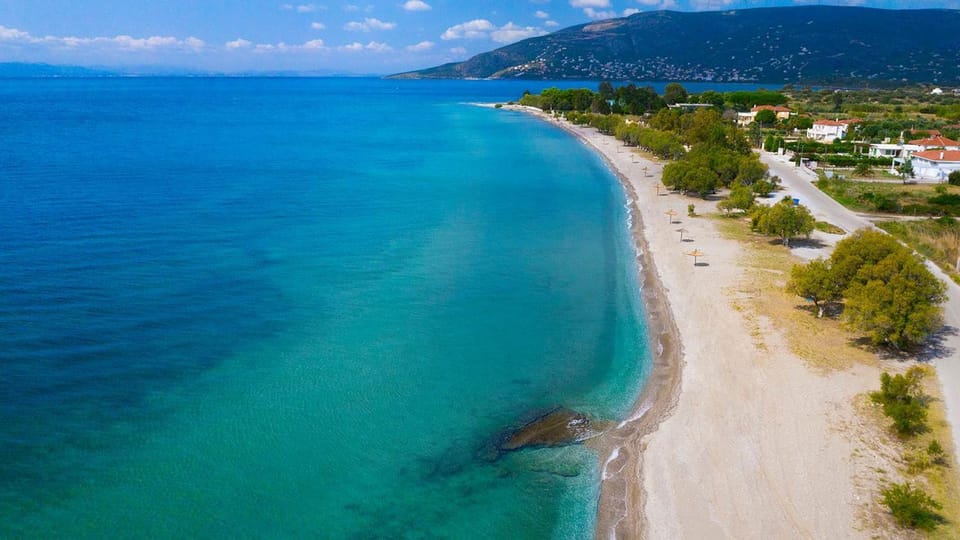 Nearby landmark, Day, Natural landscape, Bird's eye view, Beach, Mountain view