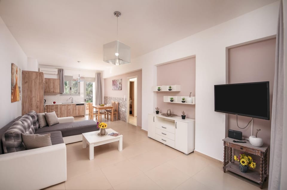 TV and multimedia, Kitchen or kitchenette, Living room, Seating area, Evening entertainment