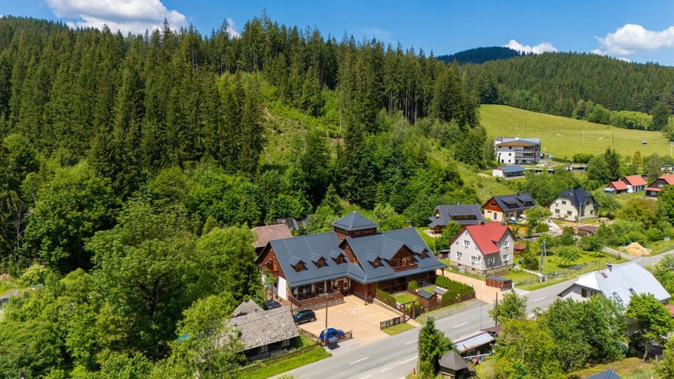 Natural landscape, Bird's eye view, Mountain view