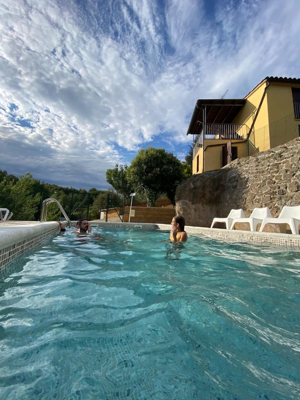 Pool view, Swimming pool, group of guests