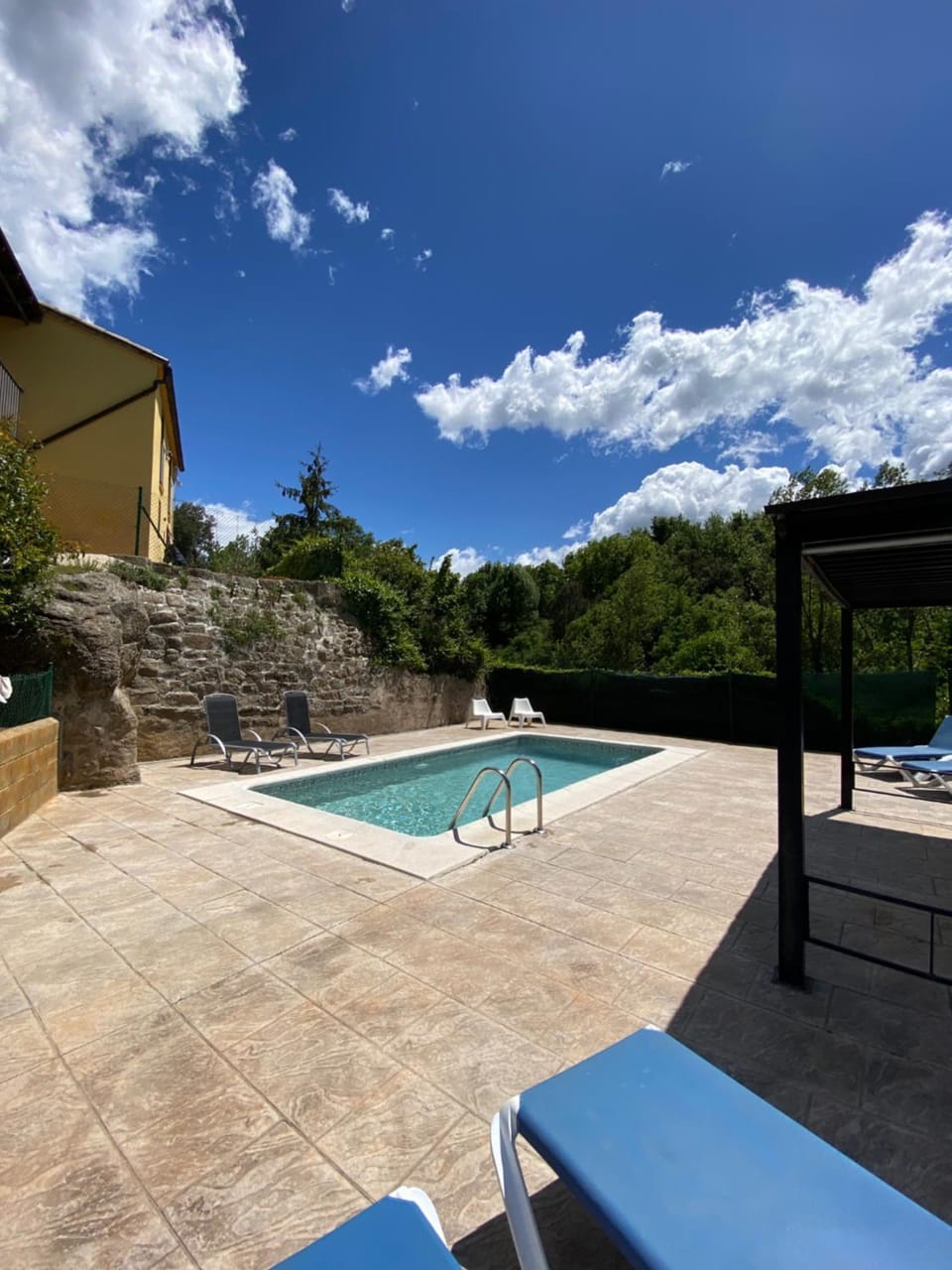 Natural landscape, Pool view, Swimming pool, sunbed