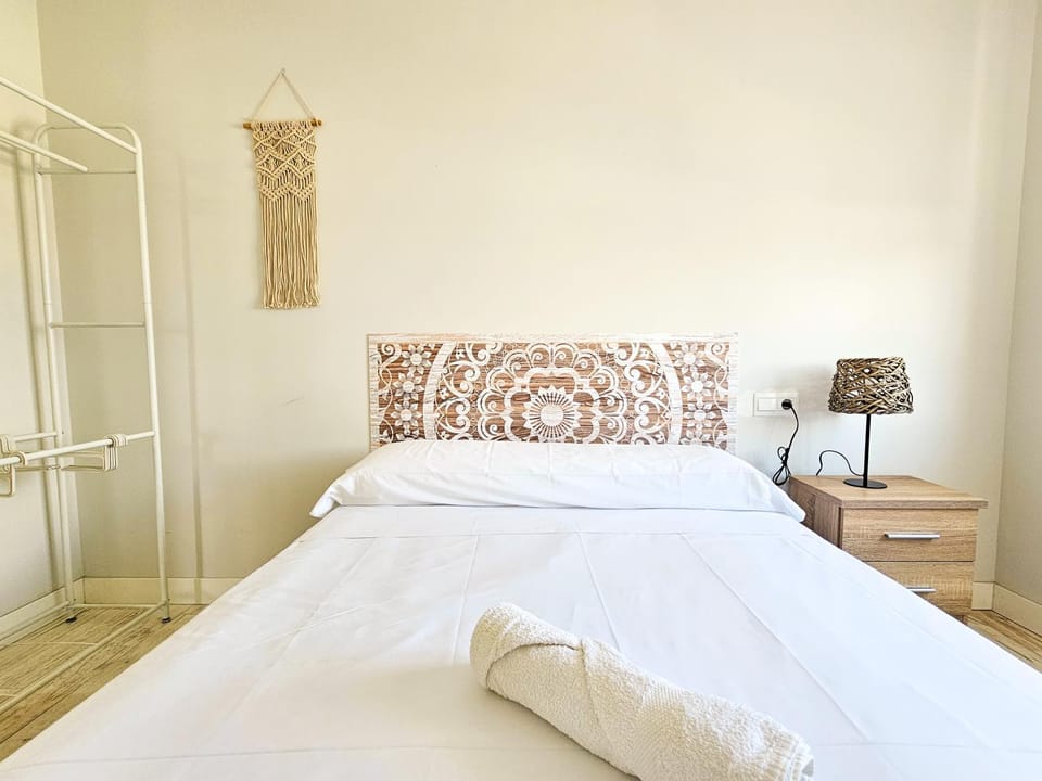 Bed, Photo of the whole room, Bedroom, towels, wardrobe