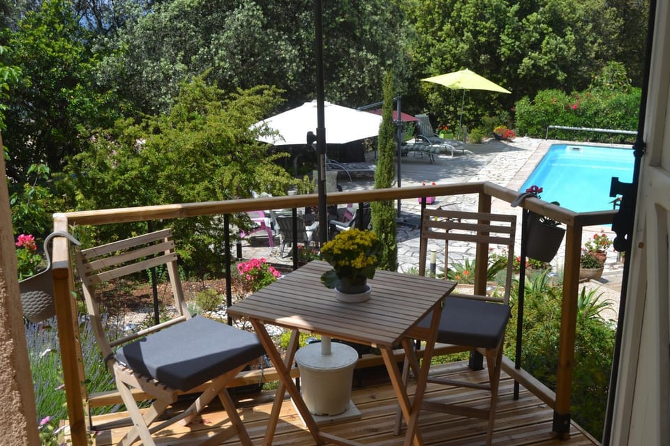 Balcony/Terrace, Garden view, Swimming pool