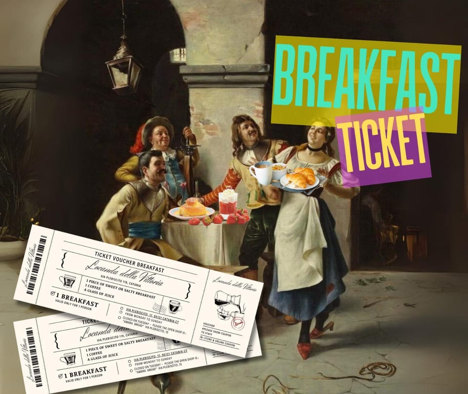Off site, Text overlay, Breakfast, Italian breakfast