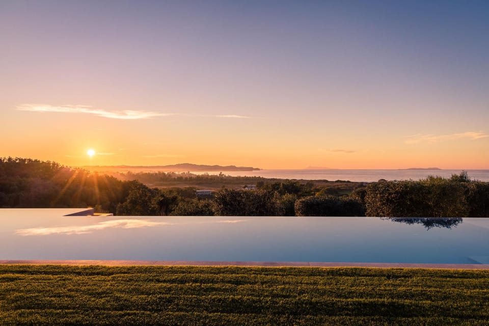 Natural landscape, Pool view, Sea view, Swimming pool