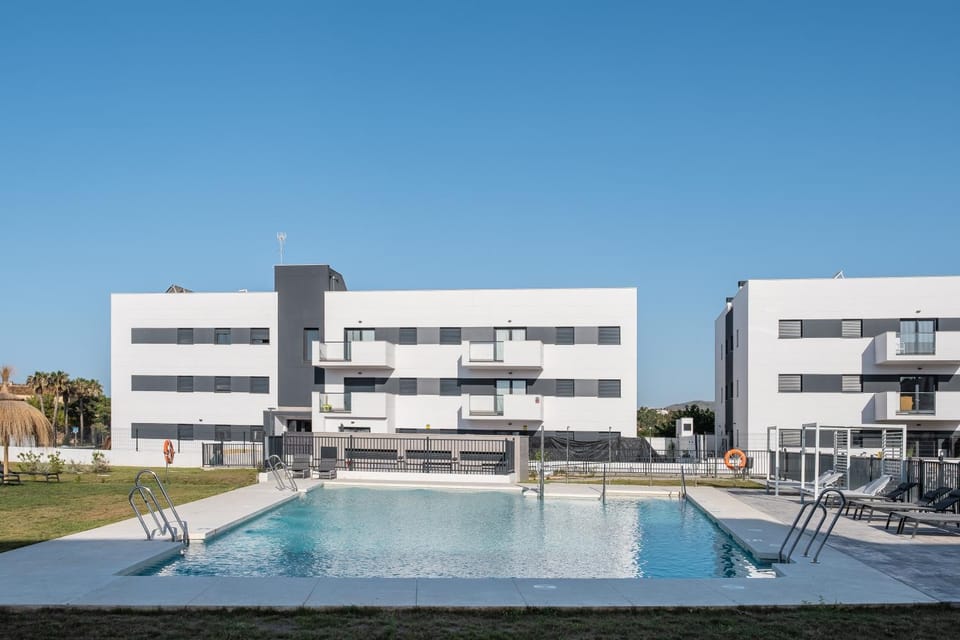 Property building, Living room, Swimming pool