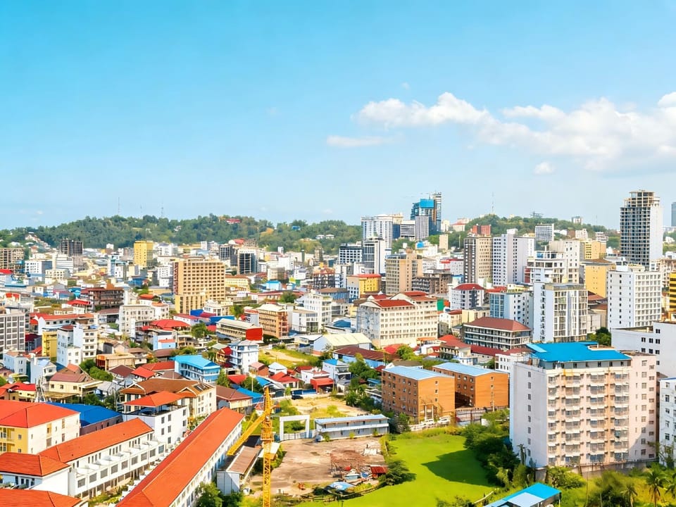 Natural landscape, Bird's eye view, City view