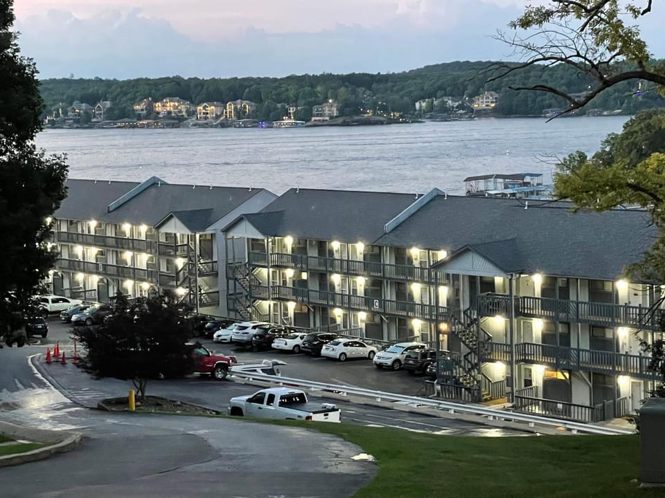 Property building, Natural landscape, Lake view, Street view