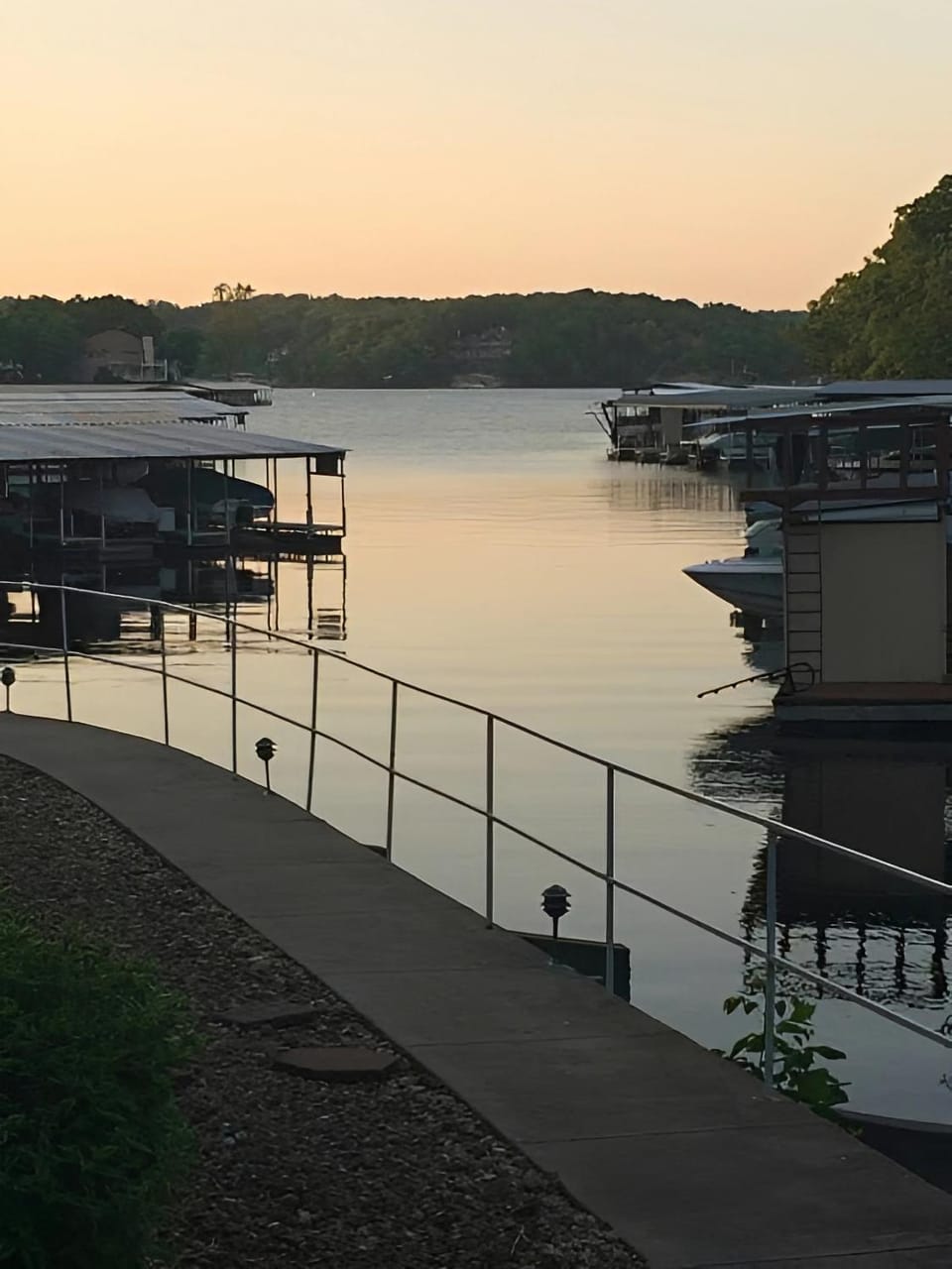 Natural landscape, Lake view, Sunset