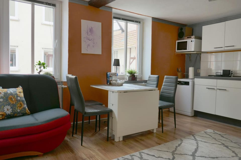 Dining area, furniture, kitchen