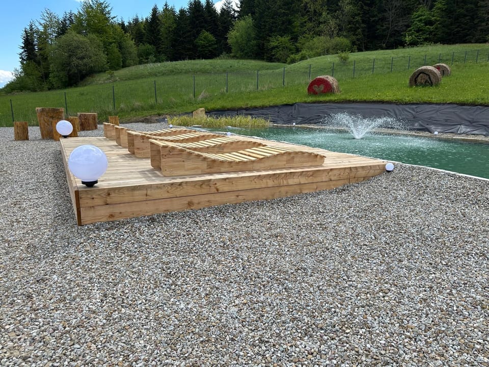 Spring, Summer, Garden, Garden view, Swimming pool