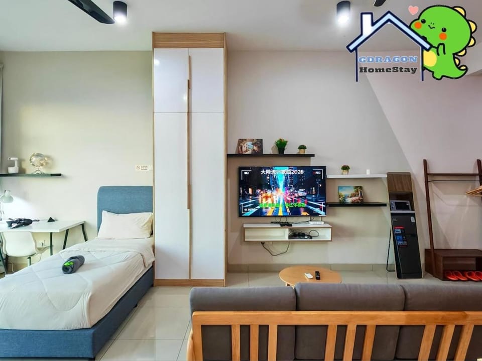 Small family 3 pax studio high floor Palazio Apartment Taman Mount Austin by GDRAGON HomeStay Apartment in Johor Bahru