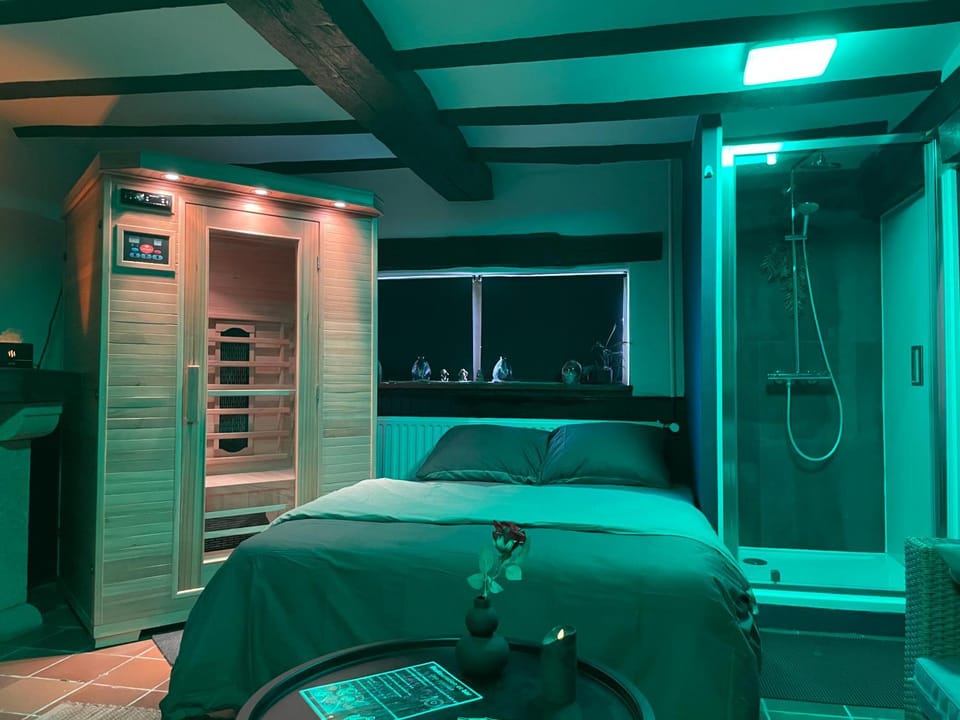 Casawellness améthyste ou jaspe océan avec jacuzzi intérieur Country House in Wallonia, Belgium