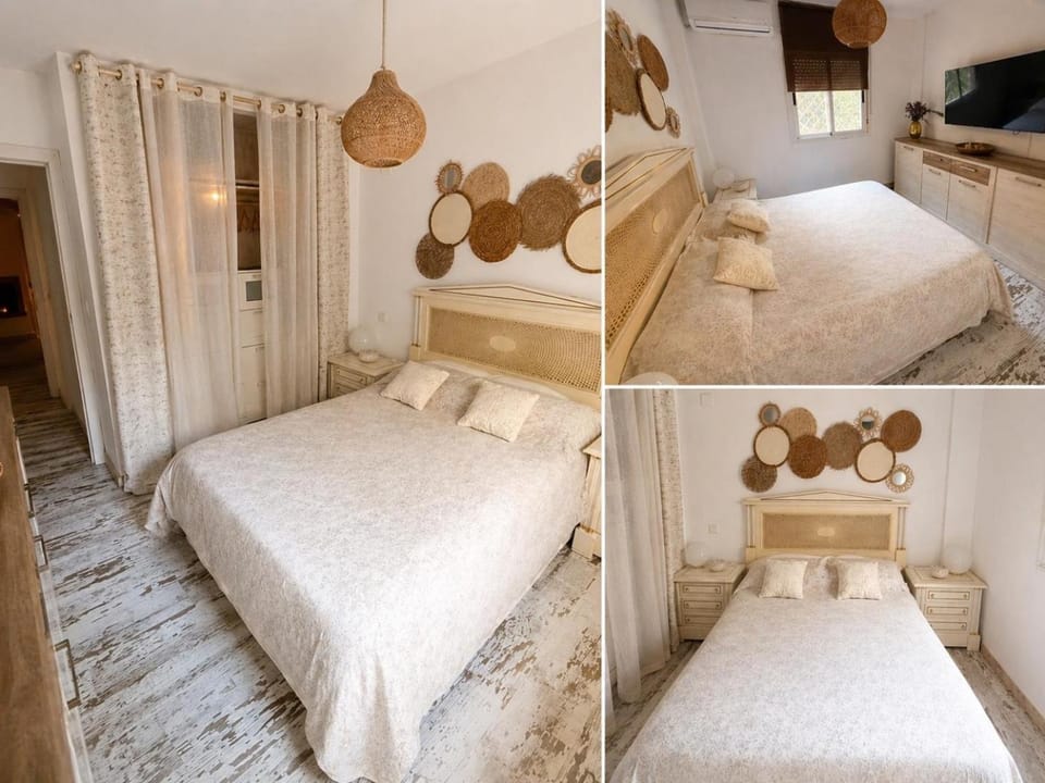 Bed, TV and multimedia, Photo of the whole room, Bedroom