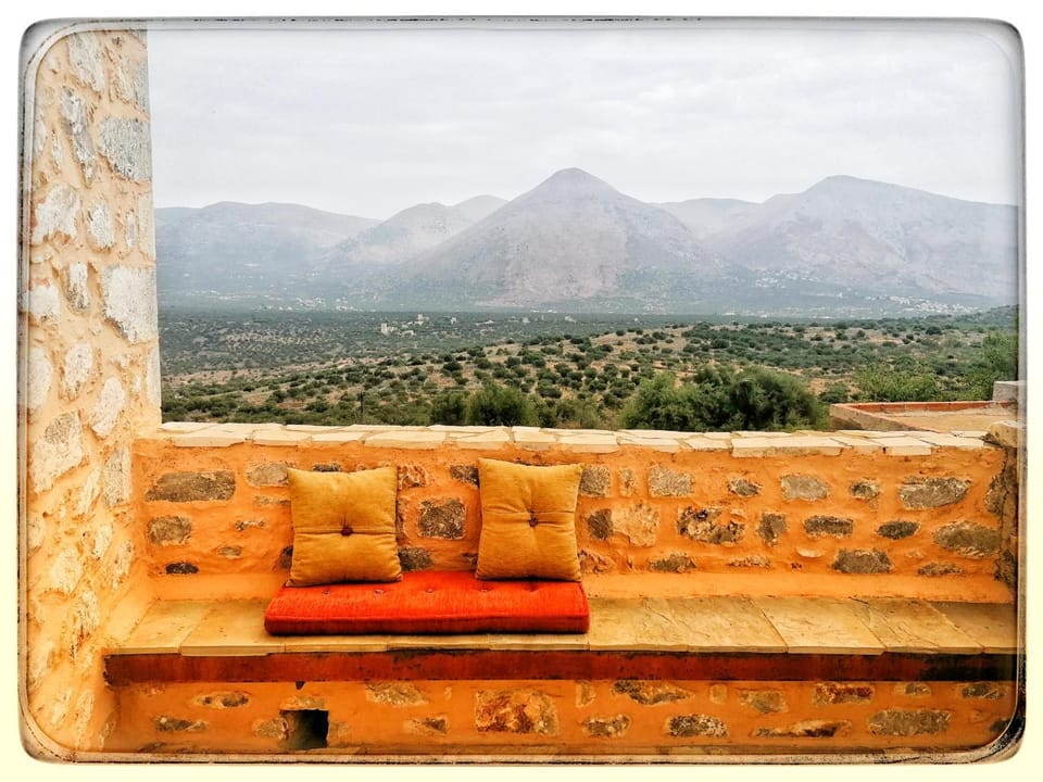 Natural landscape, Seating area, Mountain view