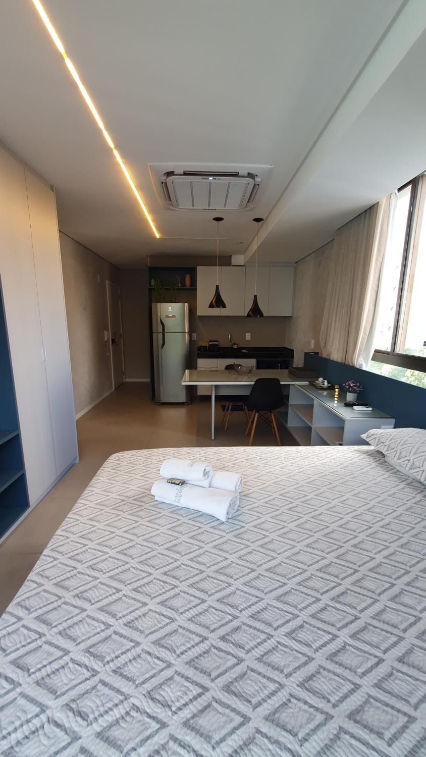 Bed, Kitchen or kitchenette, Photo of the whole room, Bedroom