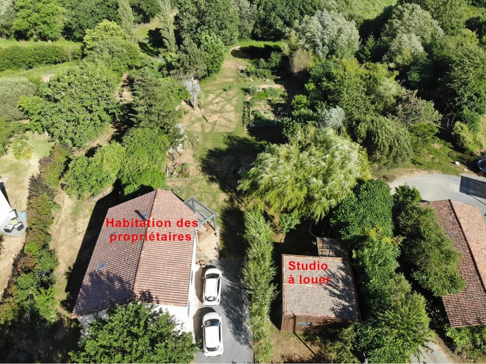 Property building, Day, Natural landscape, Bird's eye view, Parking
