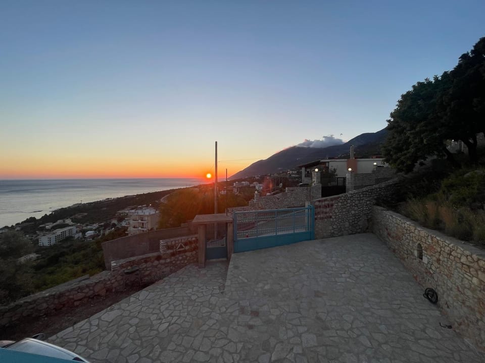 Mountain view, Sunset