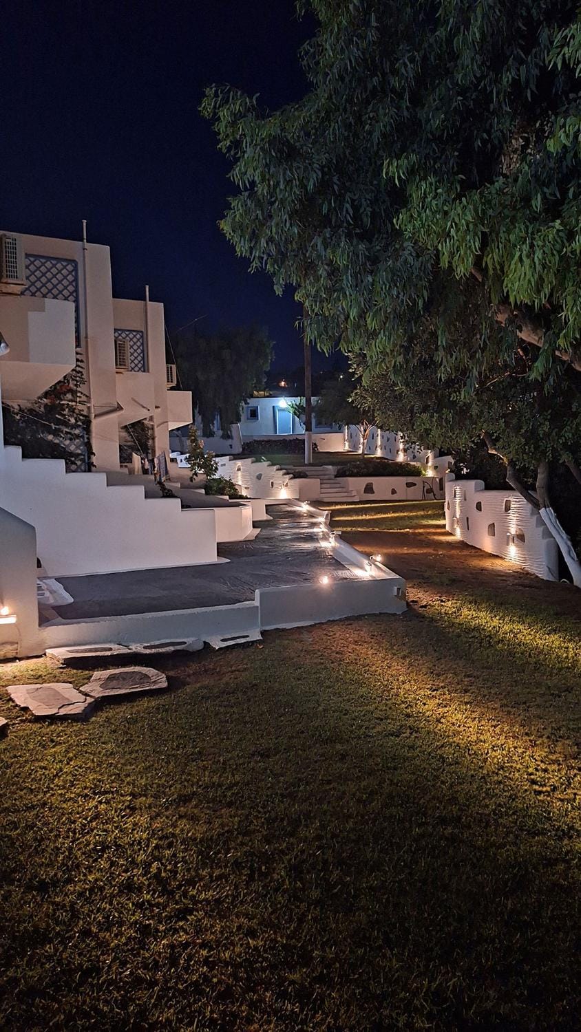 Night, Garden, Garden view