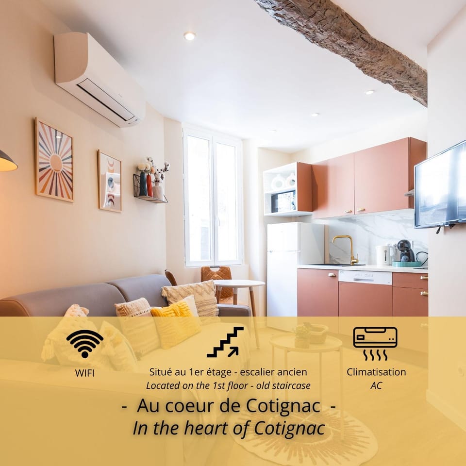 Cosy & Chill Appartements - Au cœur du village de Cotignac, en Provence Apartment in French Riviera