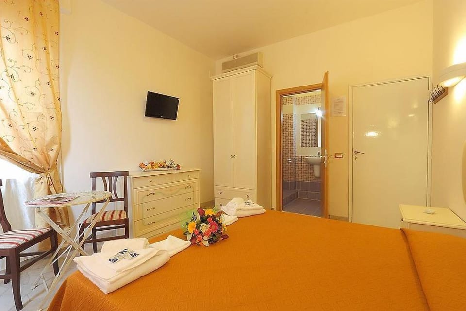 Bed, TV and multimedia, Photo of the whole room, towels