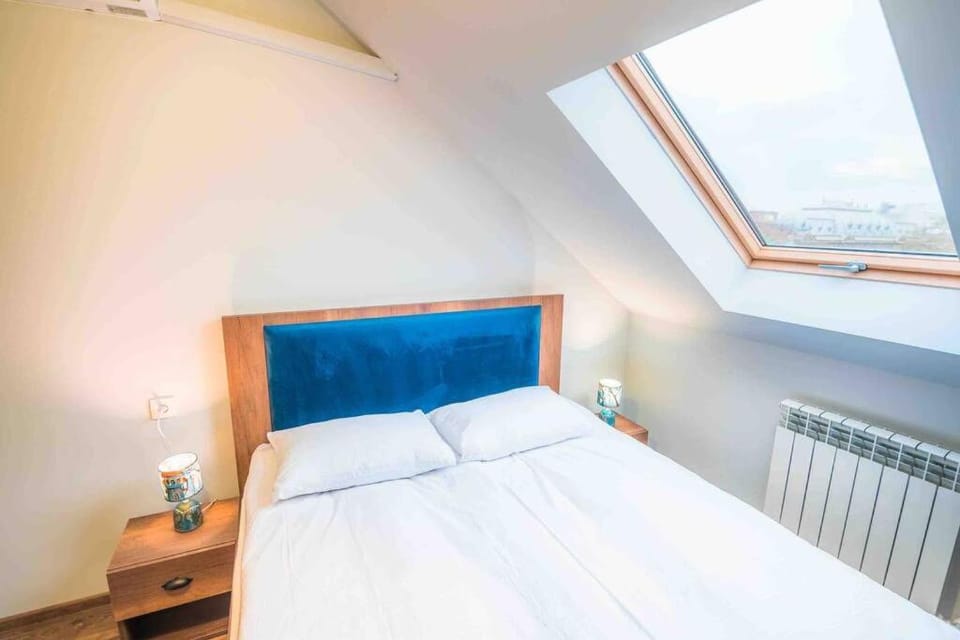 Bright Rooftop Room on Rustaveli with Skylight Central Stay Apartment in Tbilisi, Georgia
