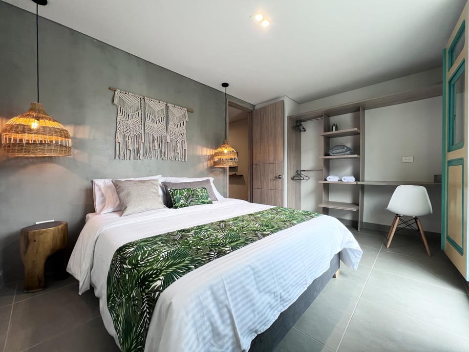 Bed, Photo of the whole room, Bedroom, wardrobe