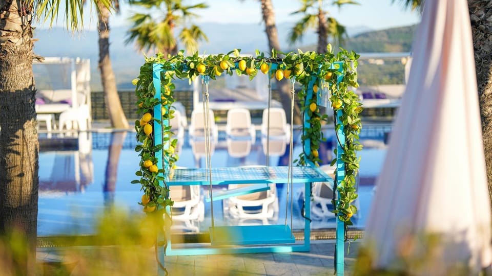 Natural landscape, Pool view, Swimming pool
