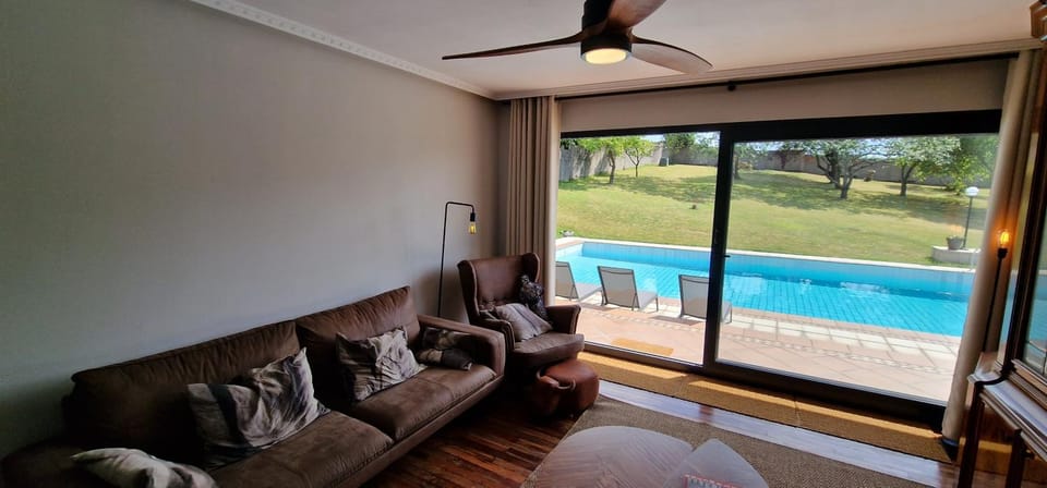 Living room, Pool view