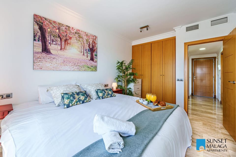 Bed, Photo of the whole room, Bedroom, towels, wardrobe