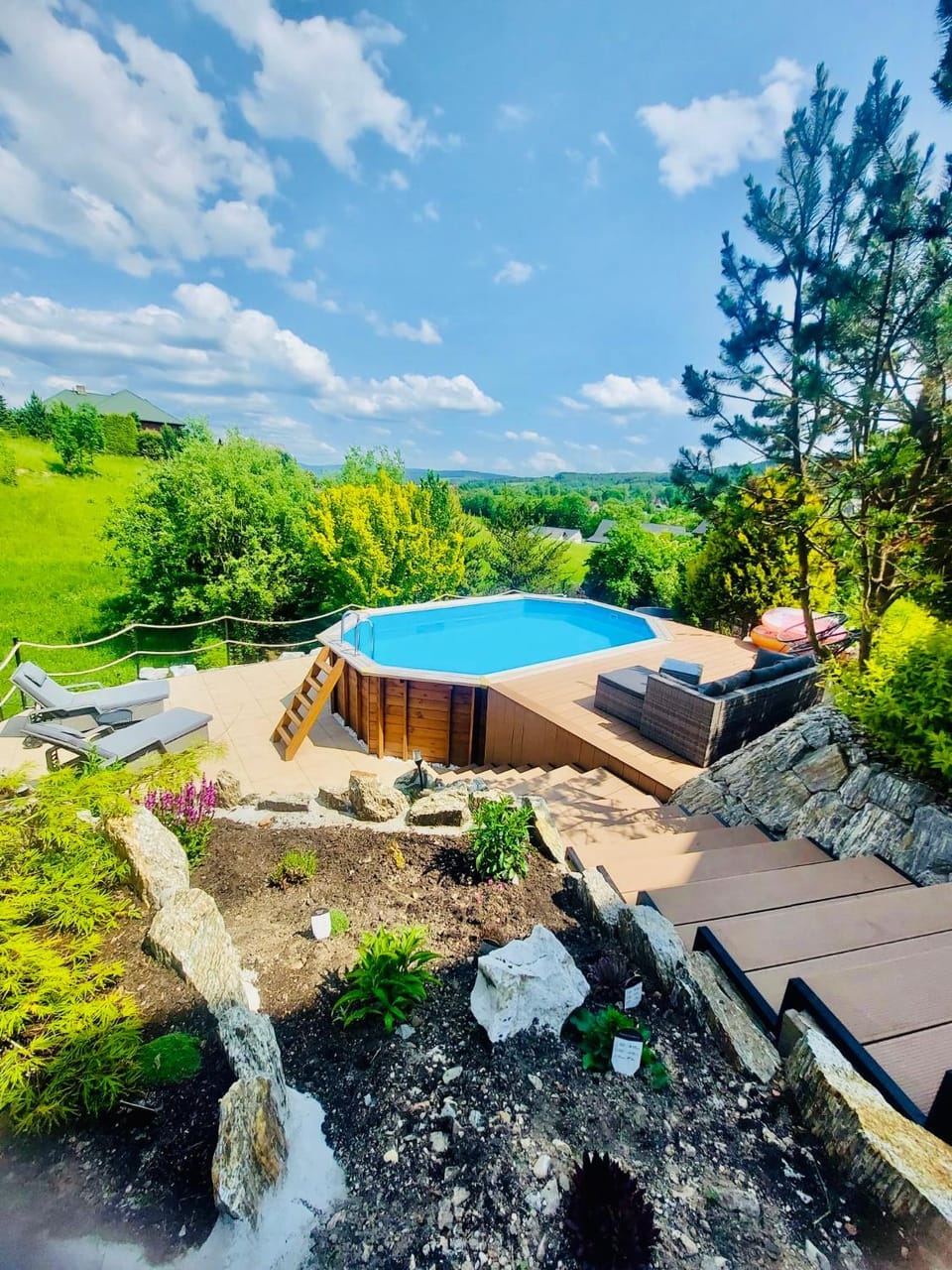 Garden view, Mountain view, Pool view, Swimming pool, sunbed