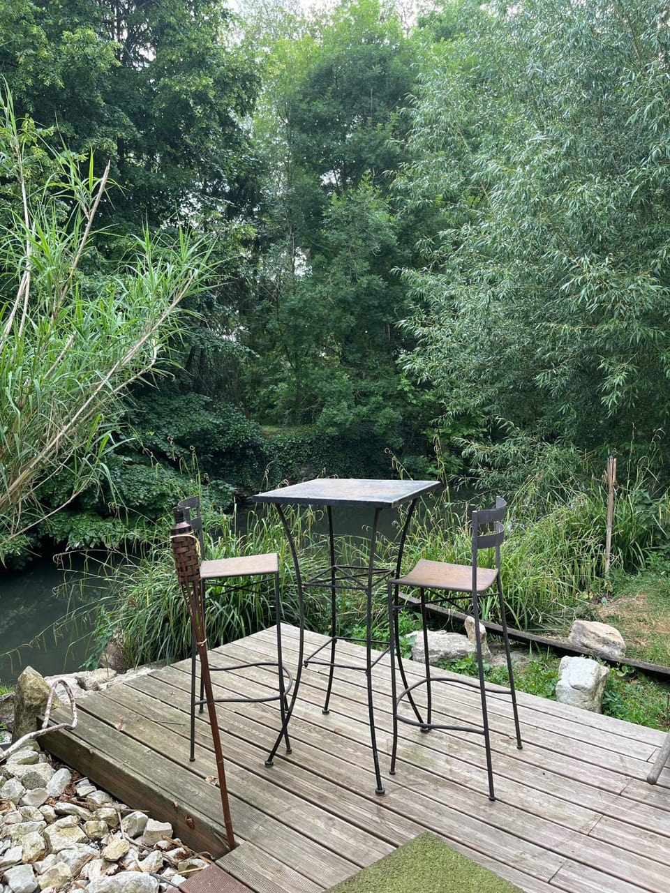 Patio, Natural landscape, Garden, Dining area, Garden view