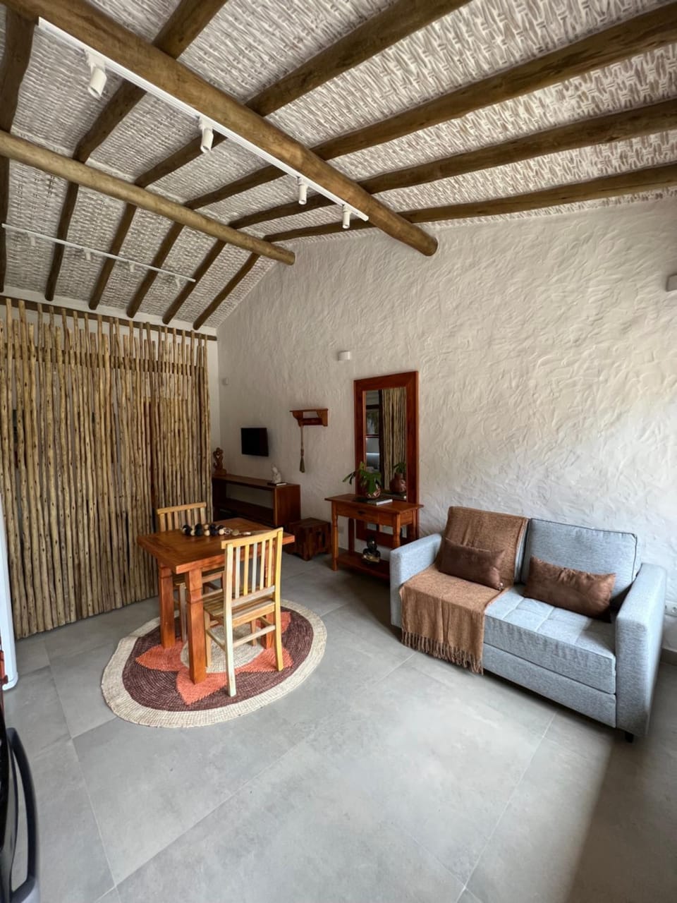 Living room, kitchen