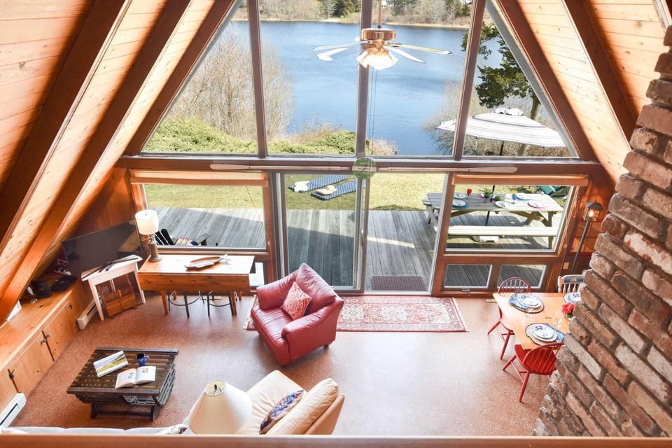 Dream Waterfront A-Frame in Orleans House in Orleans