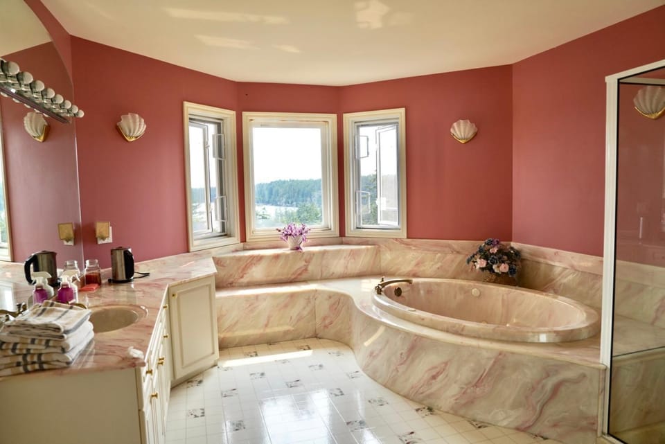 Bathroom, Sea view, Bath