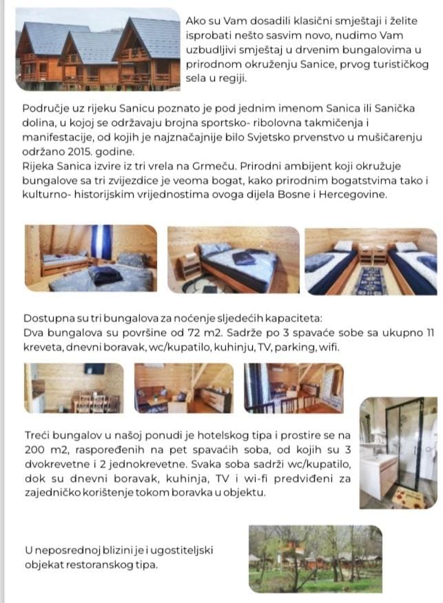 Bungalow Fly Fishing Kljuc River Sanica House in Federation of Bosnia and Herzegovina