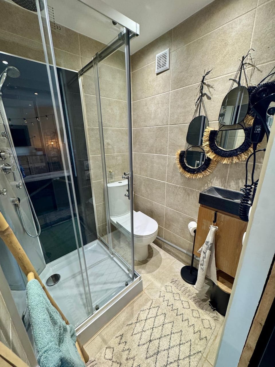 Toilet, Bathroom, hair dryier