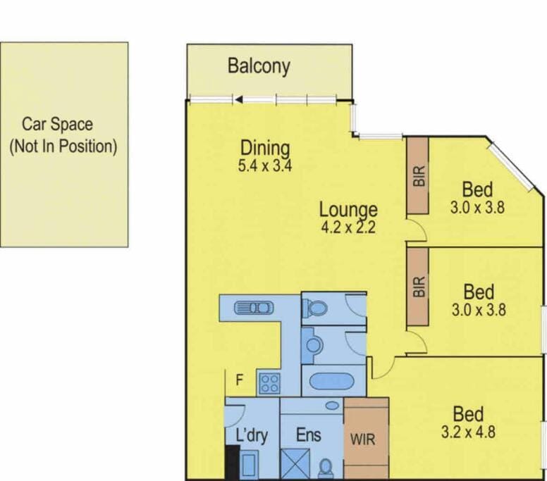 Spacious apartment minutes from the CBD Apartment in Melbourne
