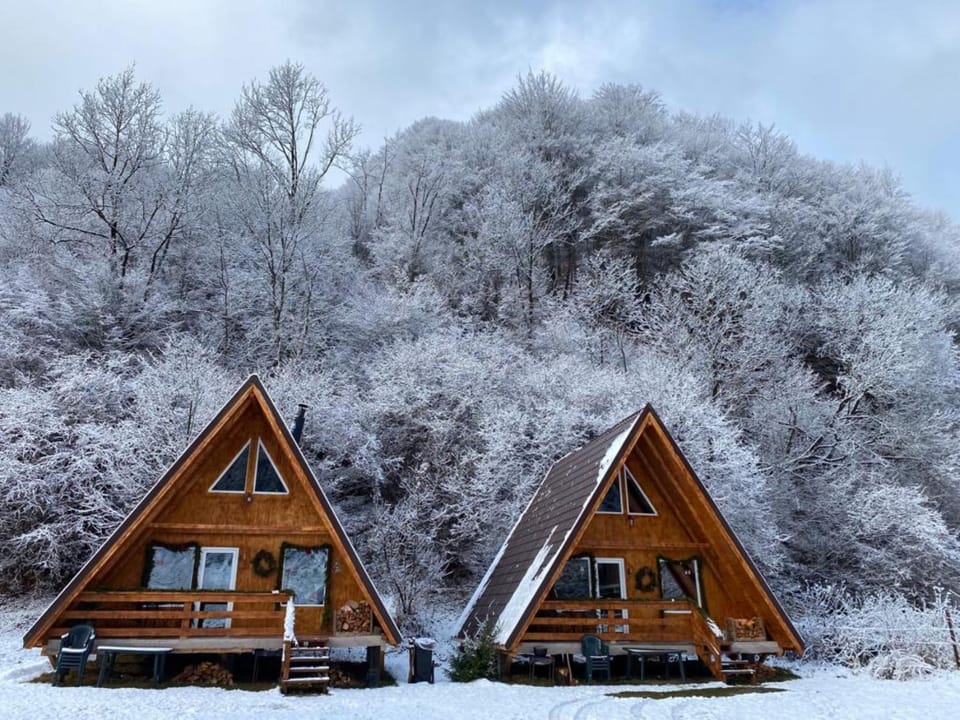 Property building, Natural landscape, Winter, Mountain view