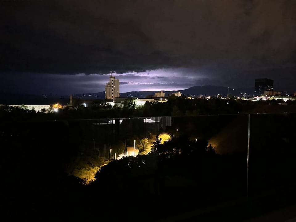 Night, Natural landscape, City view