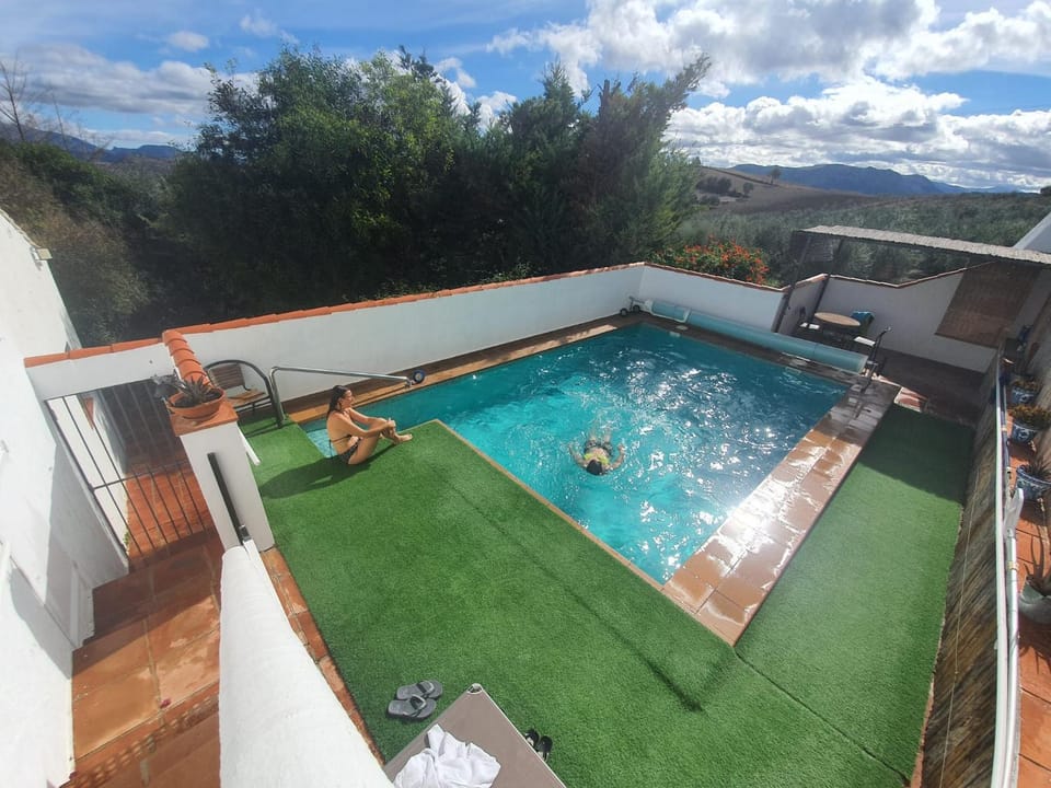 Shower, Natural landscape, View (from property/room), View (from property/room), Pool view, Swimming pool