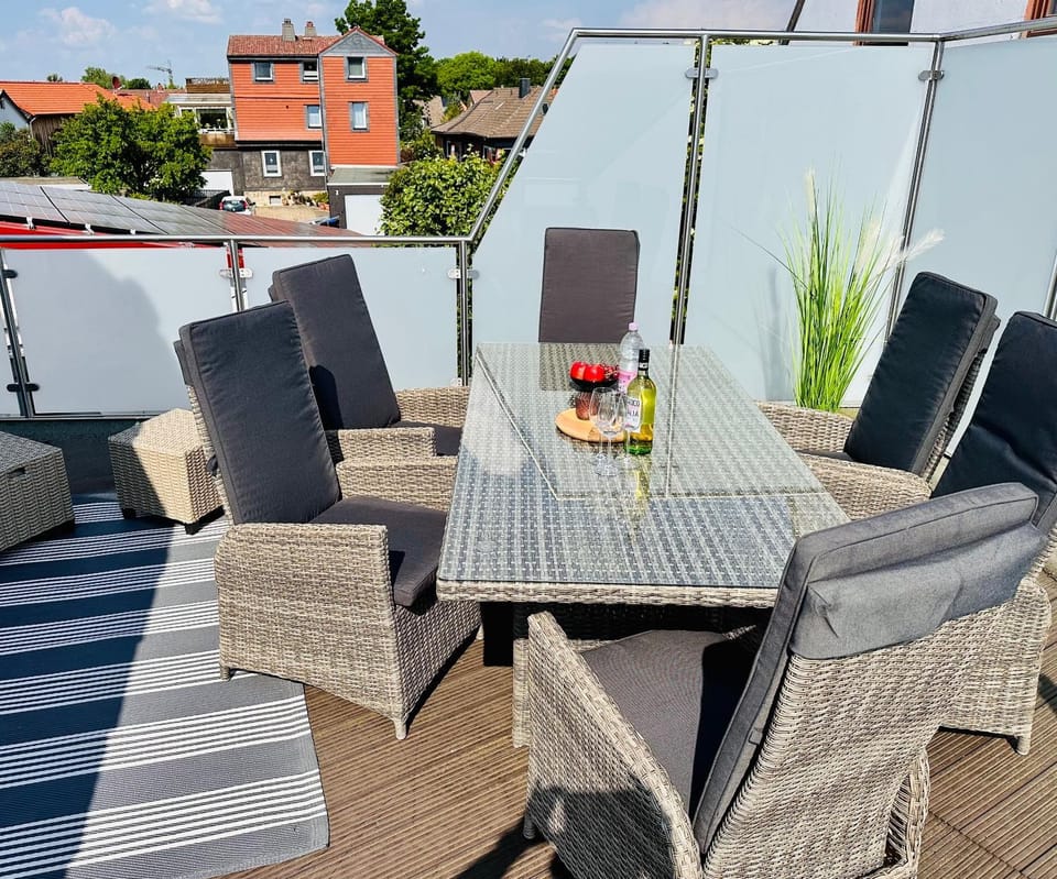 Property building, Patio, Patio, View (from property/room), Balcony/Terrace, Balcony/Terrace, Seating area, Dining area, Garden view, Garden view, Inner courtyard view