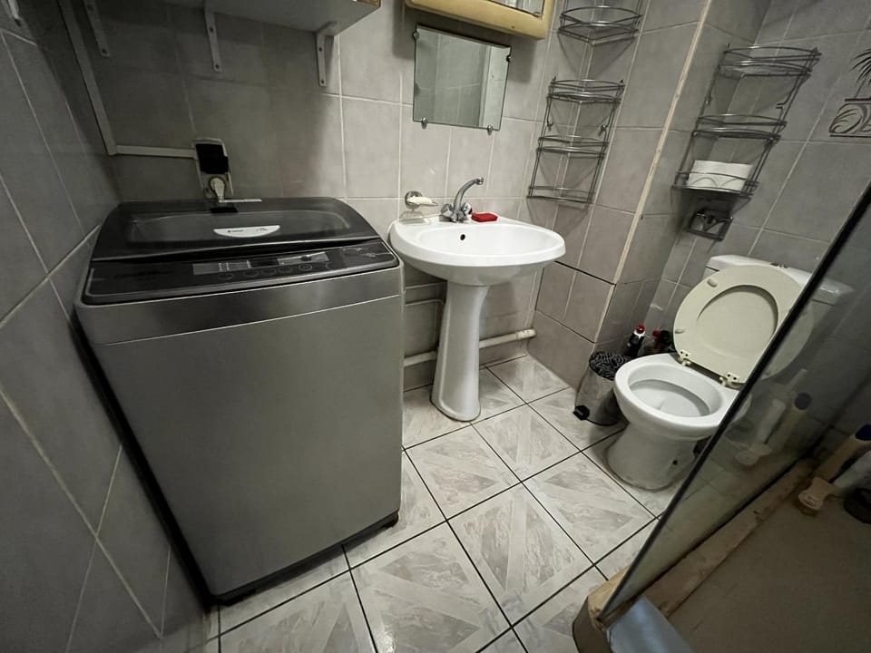 Toilet, Bathroom, washing machine