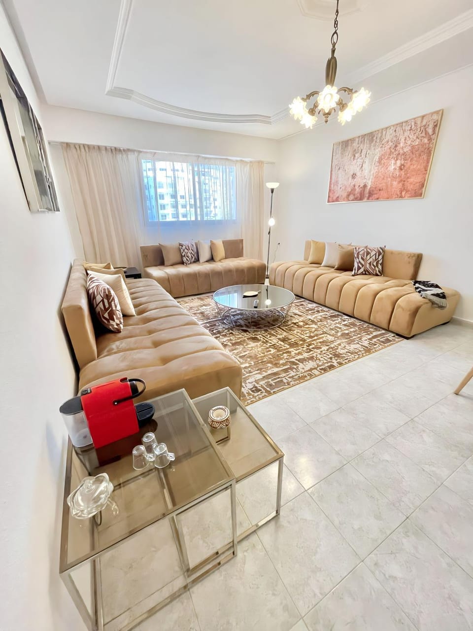 Coffee/tea facilities, Living room, Seating area