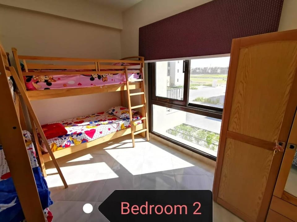 Bedroom, bunk bed, wardrobe